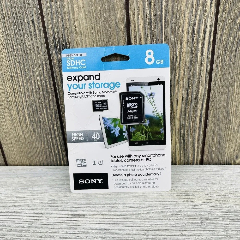 Sony 8GB MicroSDHC Memory Card - New